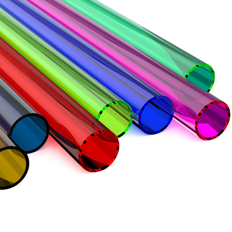 Customizable high mechanical strength and rigidity color transparent plexiglass tube Acrylic transparent tube