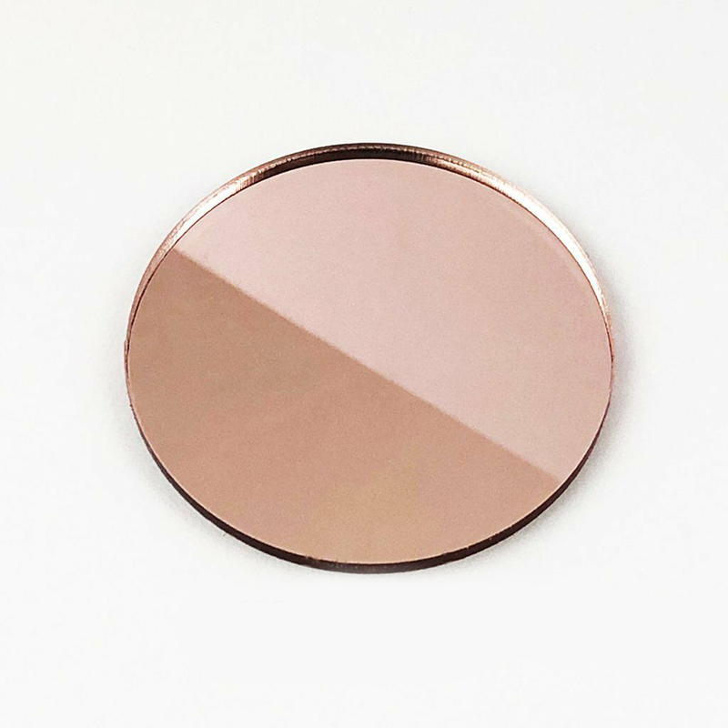 Acrylic Rose Gold Mirror Sheet Perspex Circle Mirror Pmma Slab Diameter Cut to Size