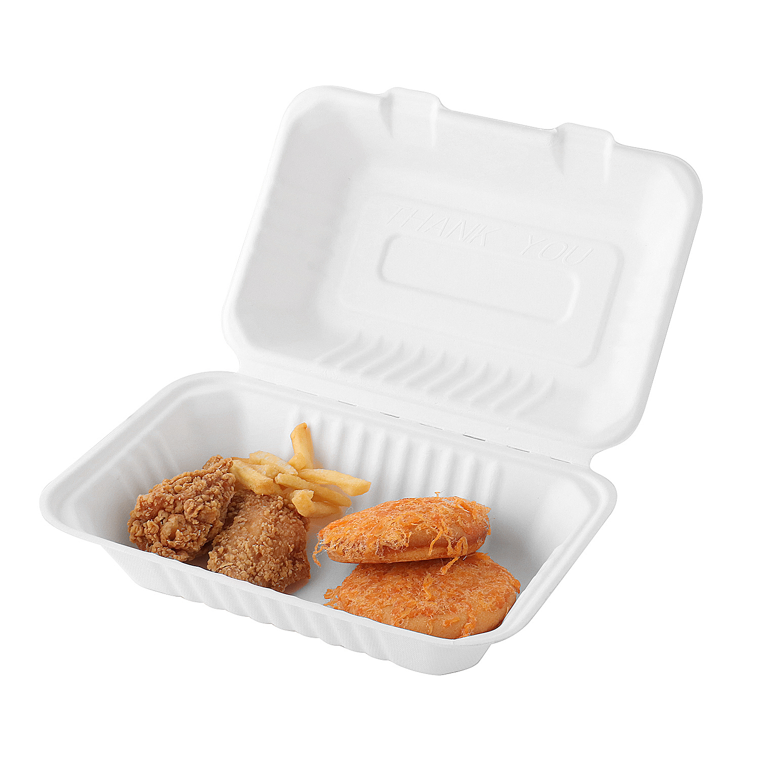 Disposable Degradable Lunch Box Thickened Large Capacity LOGO Quality Packaged Tableware PLA Set