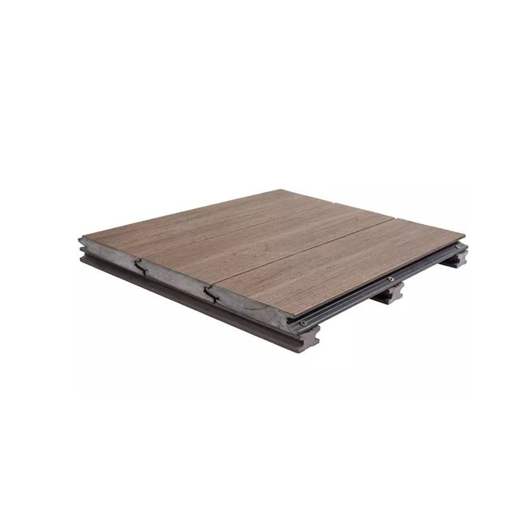 Recycled Plastic Lumber WPC Outdoor Decking Flooring Boards Plank