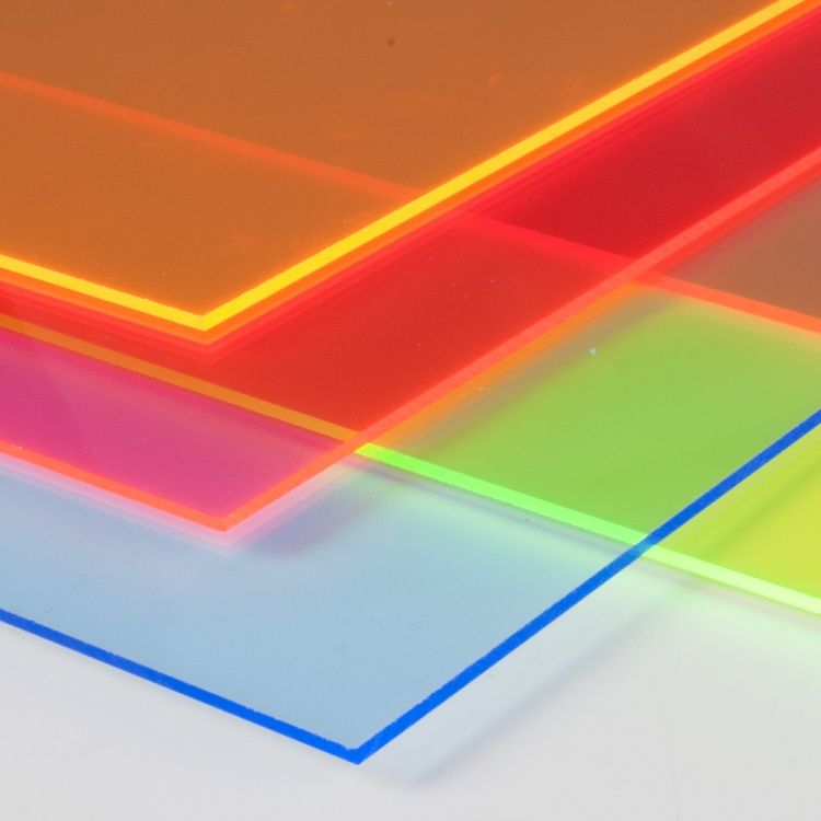 Pmma Perspex Board Glass 100% Mma Plastic 4x8 Color Fluorescent Translucent 3mm Acrylic Sheet