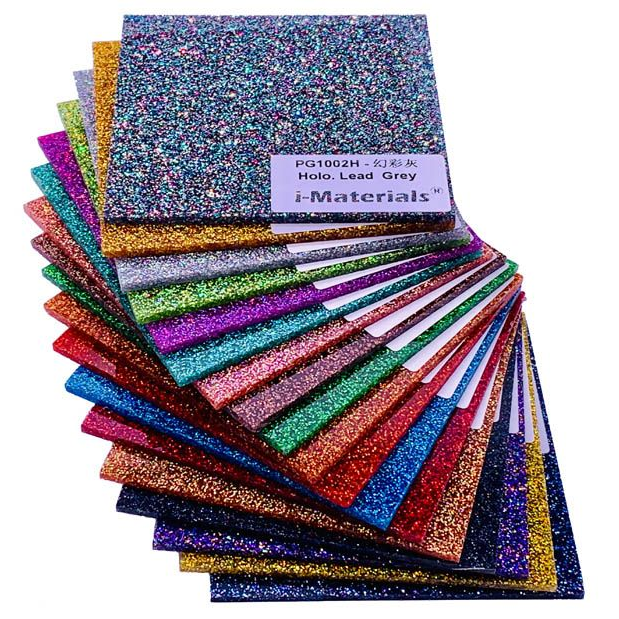 3mm Laser Cutting Colorful Glitter Cast Acrylic Sheet Plexiglass PMMA Plastic Sheet/Board/Plate