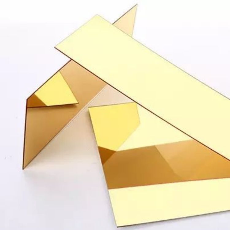 1mm Thick Gold Acrylic Mirror Acrylic Sheet