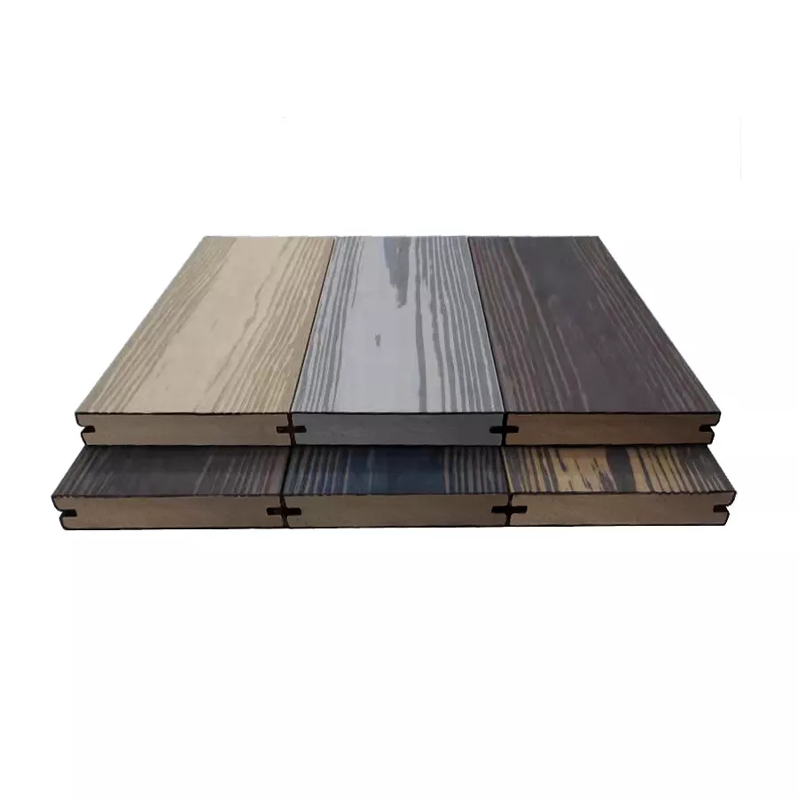 Outdoor UV Resistance No Fading ASA Co-extrusion Composite Solid WPC Decking
